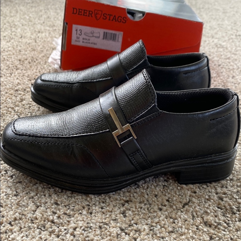 Deer Stags Bold Black HTEC Loafers